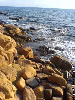 les couleurs ocres des rochers!